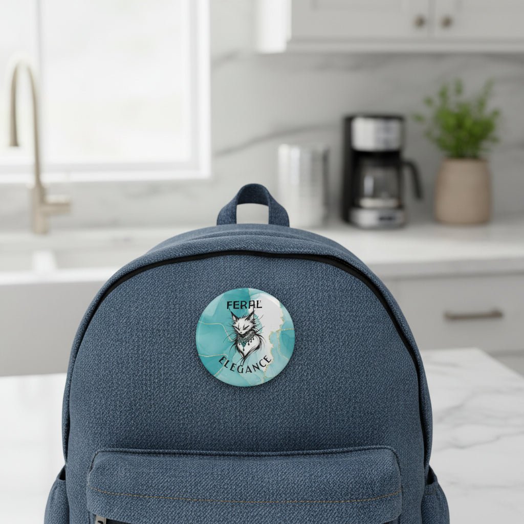 Feral Elegance Pinback Button - Buttons, Pinback - EpiAl's Shop