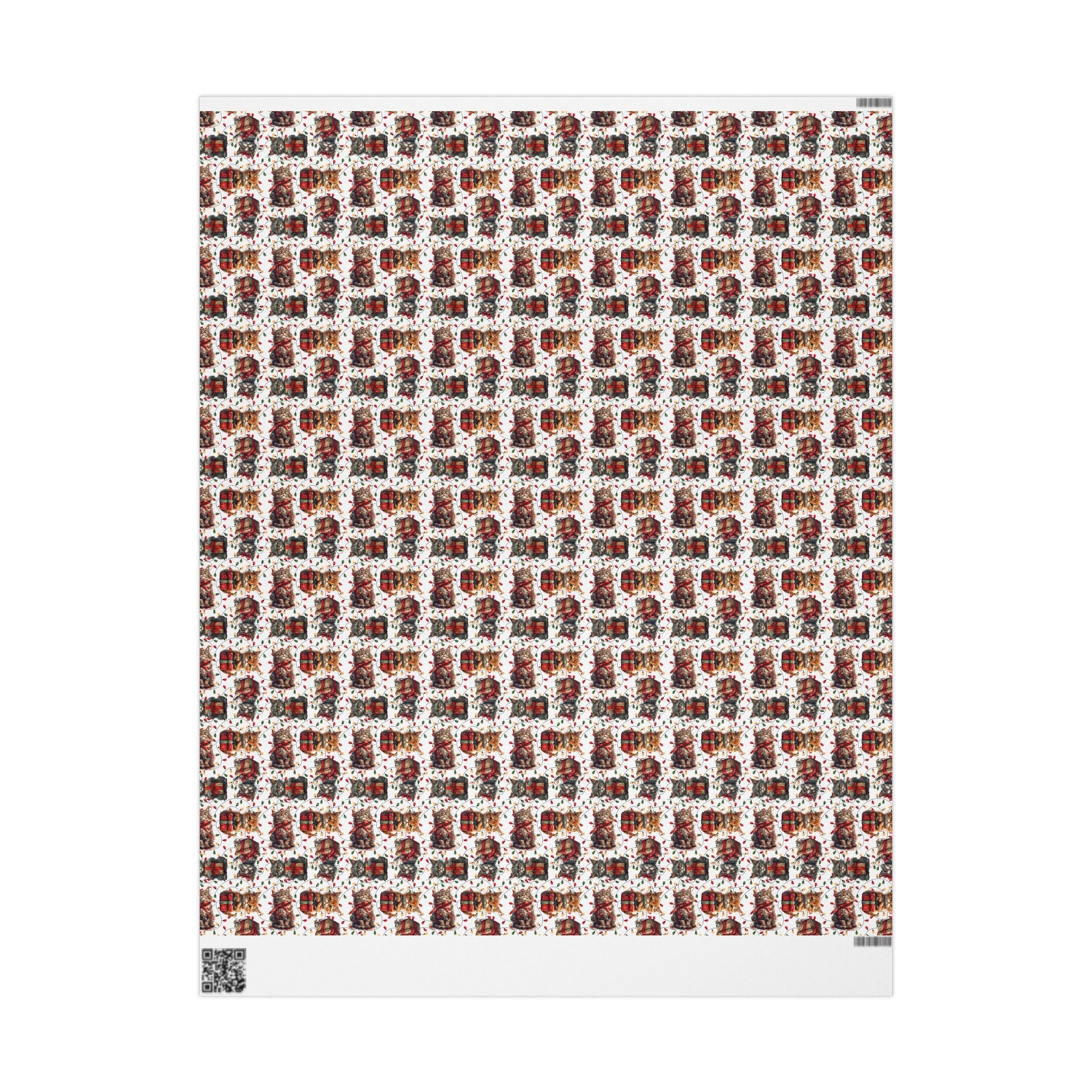 Festive Kitties Christmas Wrapping Paper - Paper Products, Gift Wrapping Paper - EpiAl's Shop