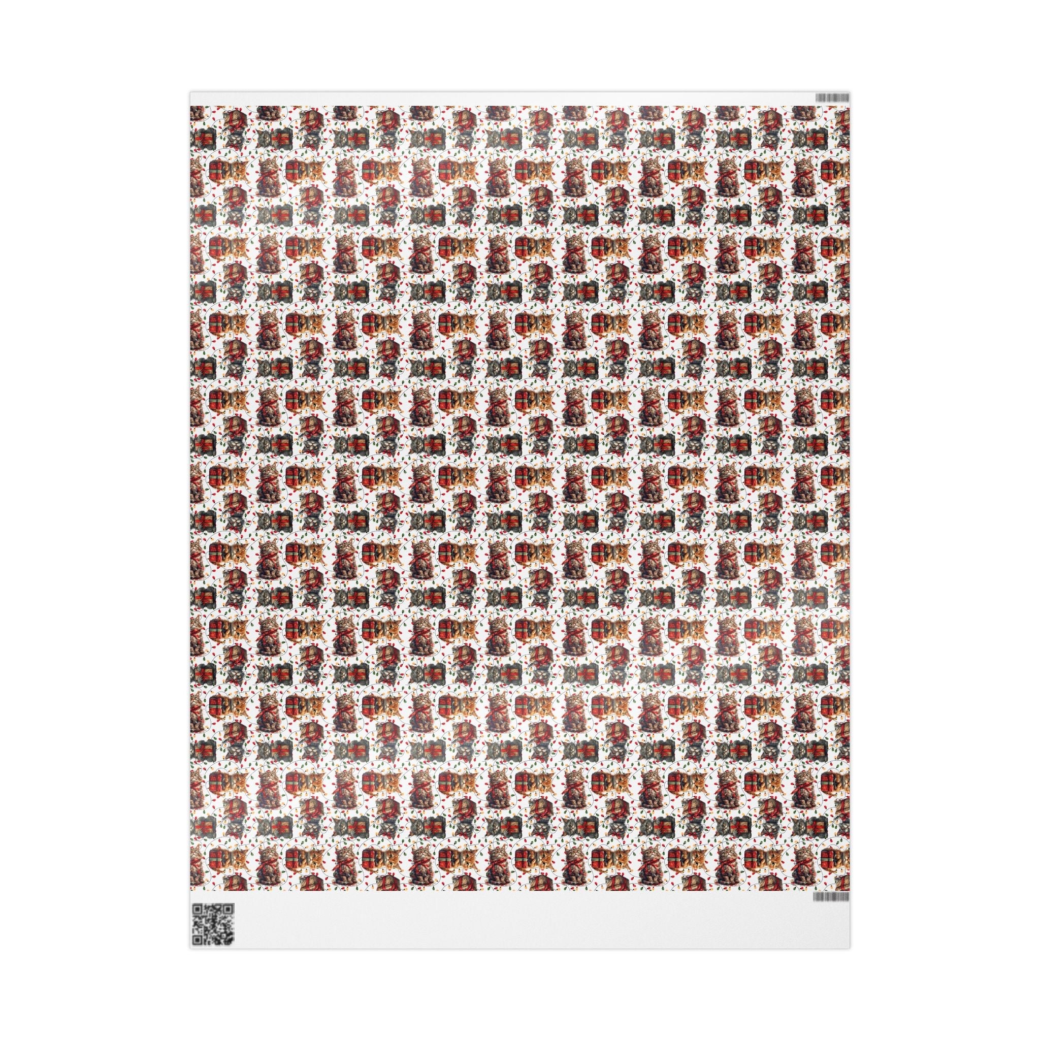 Festive Kitties Christmas Wrapping Paper - Paper Products, Gift Wrapping Paper - EpiAl's Shop