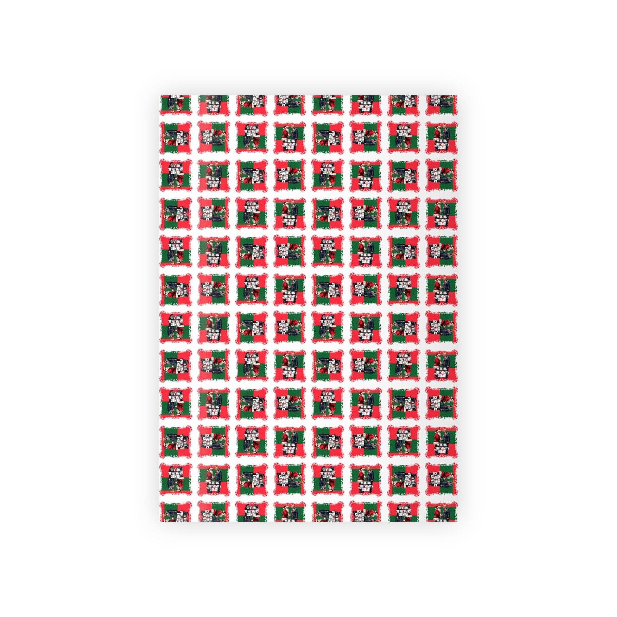 Festive Santa Trump Holiday Gift Wrapping Paper Roll - Paper Products, Gift Wrapping Paper - EpiAl's Shop