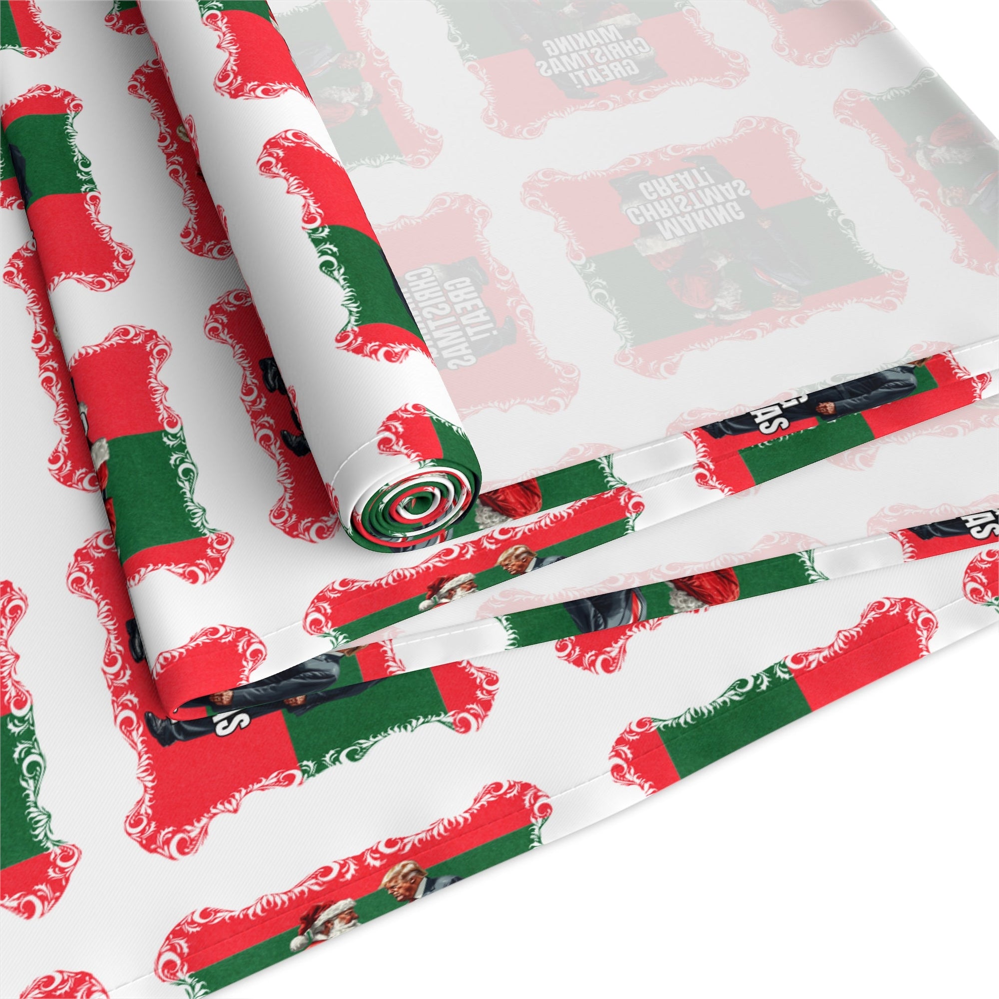Festive Santa Trump Table Runner for Holidays | Christmas Table Decor - Decor, Dining, Table Decor - EpiAl's Shop