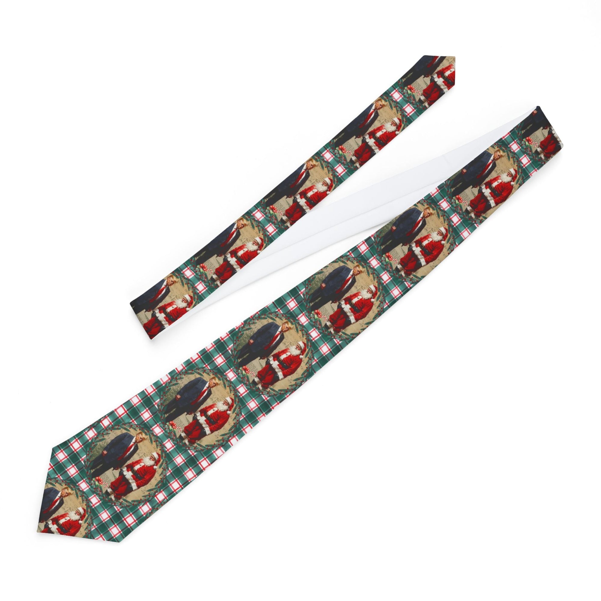 Festive Trump & Santa Holiday Necktie, Christmas Tie - Clothing, Neckties - EpiAl's Shop