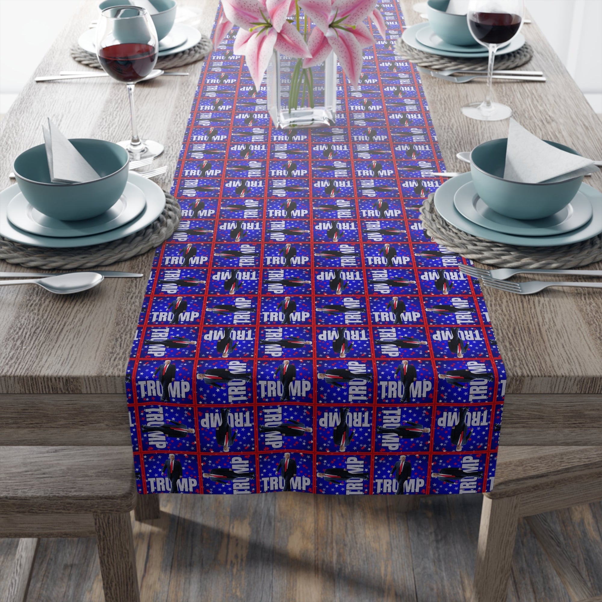 Festive Trump Themed Table Runner - Decor, Dining, Table Decor - EpiAl's Shop