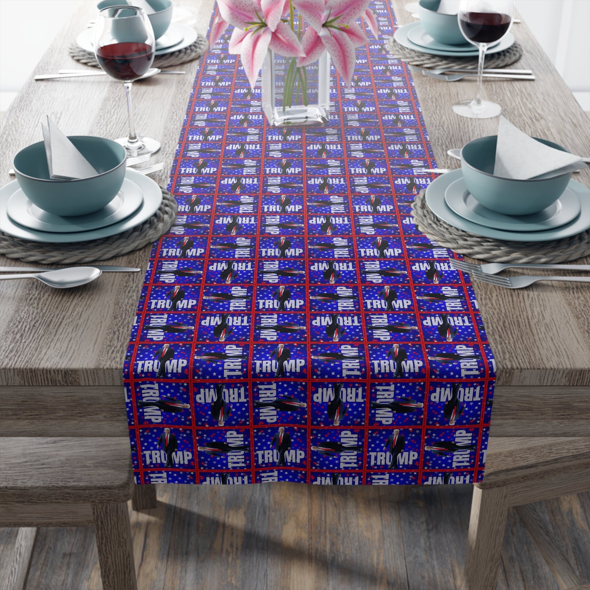 Festive Trump Themed Table Runner - Decor, Dining, Table Decor - EpiAl's Shop