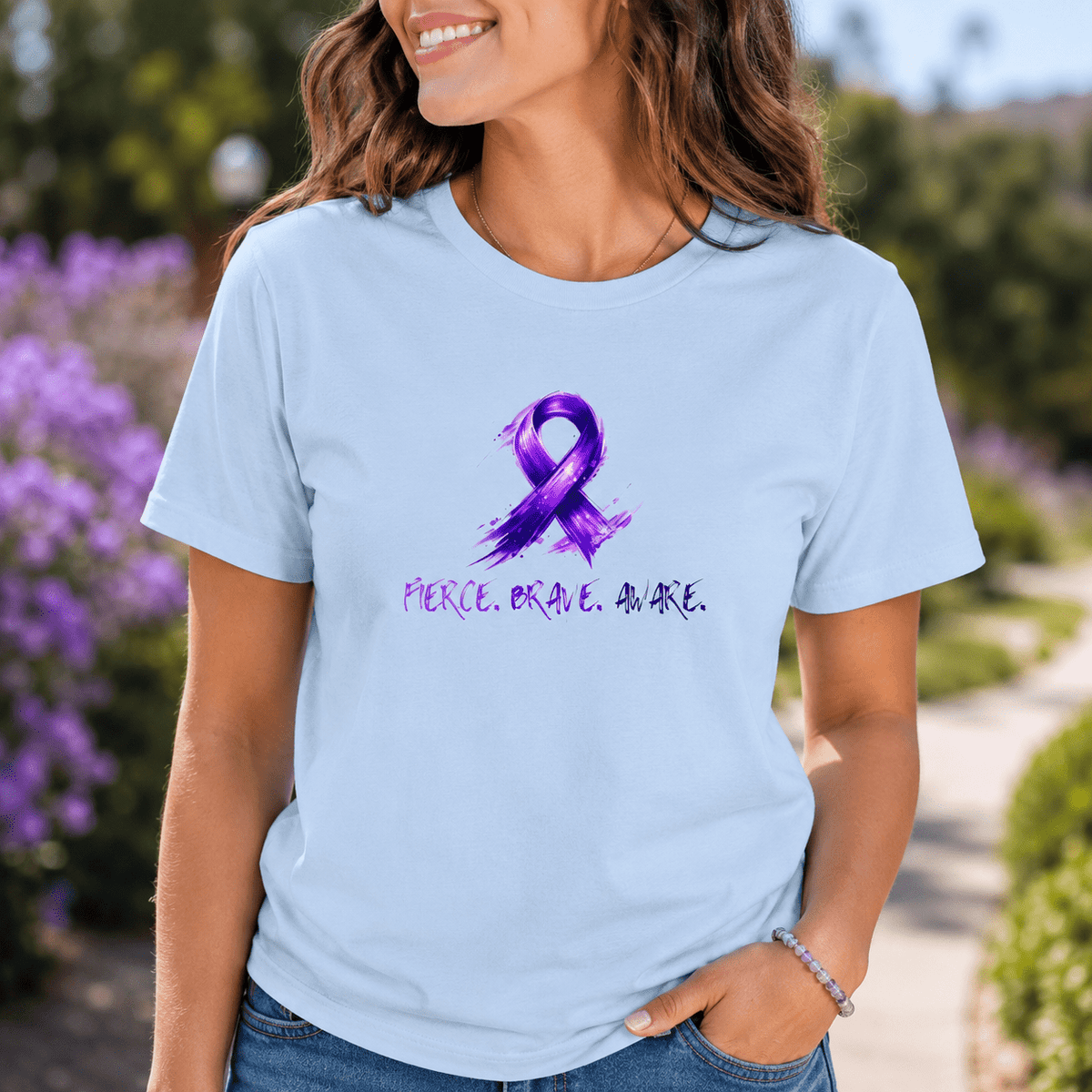 Fierce. Brave. Aware. Epilepsy Awareness T-Shirt - Clothing, Unisex, T-Shirts - EpiAl's Shop