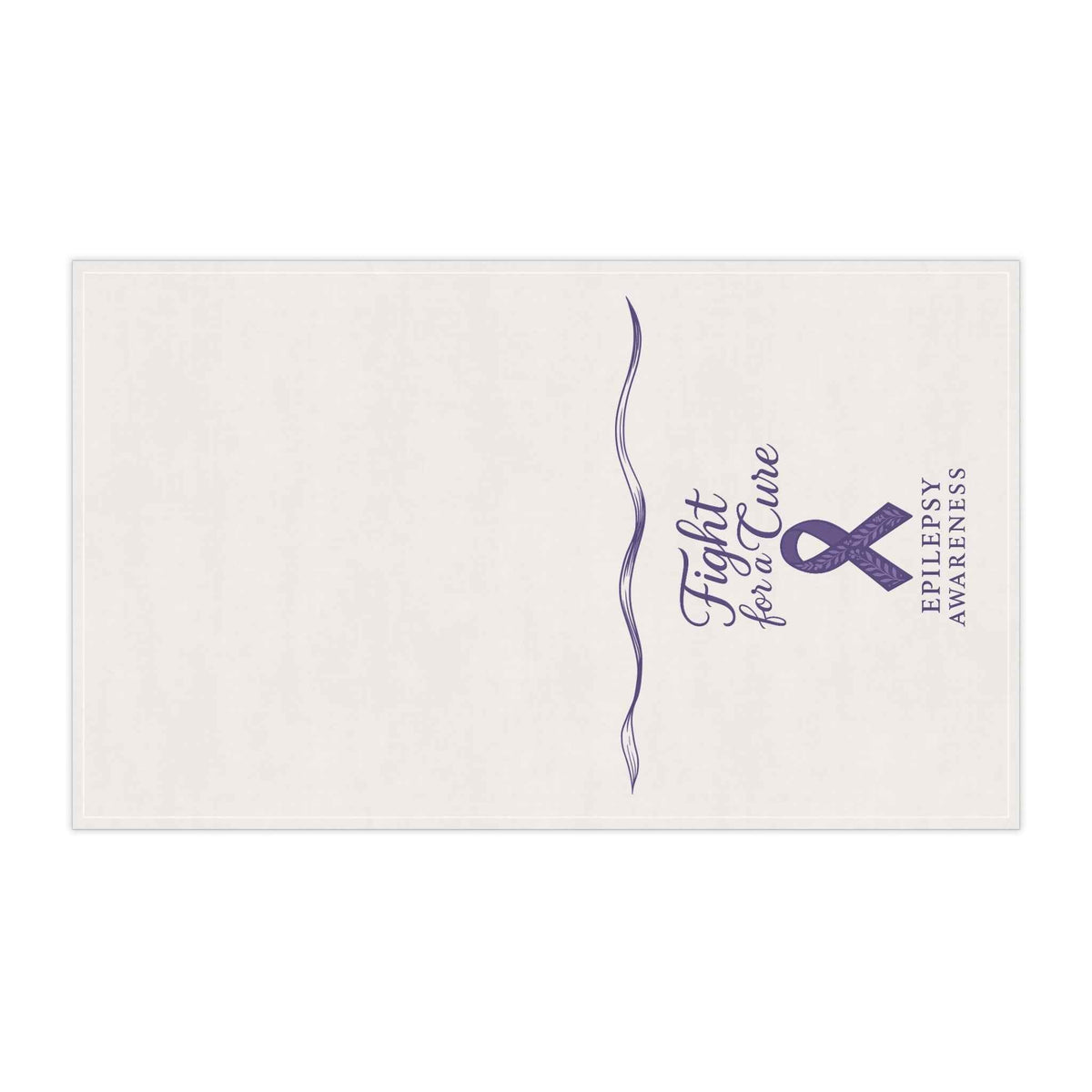 Fight for a Cure Tea Towel | Epilepsy Awareness Kitchen Towel - Towels, Kitchen & Tea - EpiAl's Shop