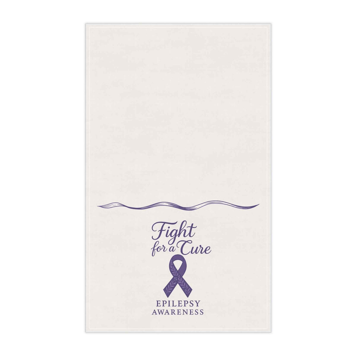Fight for a Cure Tea Towel | Epilepsy Awareness Kitchen Towel - Towels, Kitchen & Tea - EpiAl's Shop