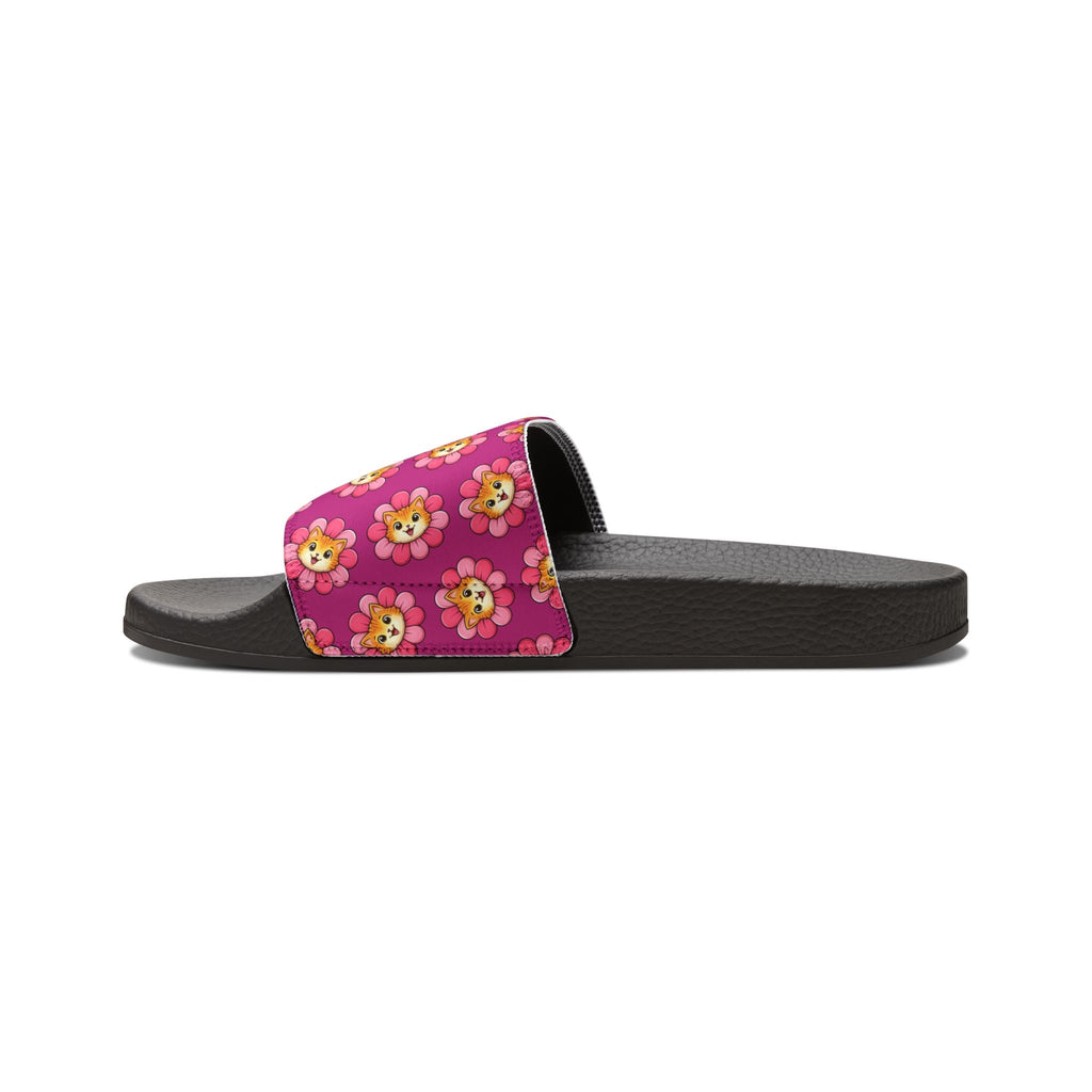 Floral Cat Slide Sandals — Sunshine With Opinions Edition - Shoes, Sandals - EpiAl's Shop