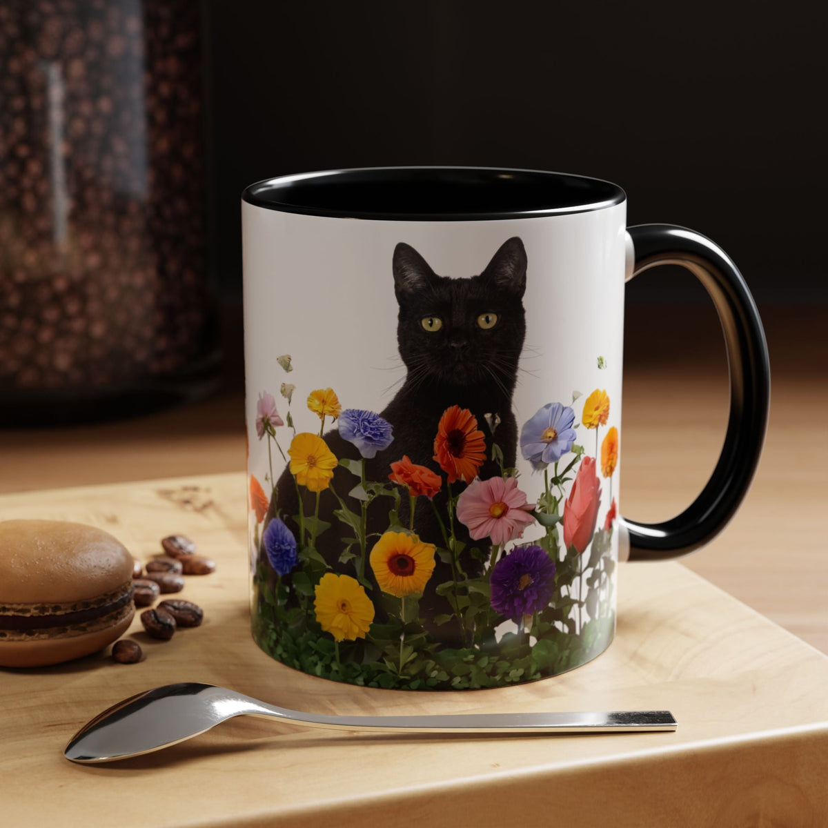 Floral Cats Coffee Mug - 11 oz/15 oz - Drinkware, Coffee Mugs - EpiAl's Shop