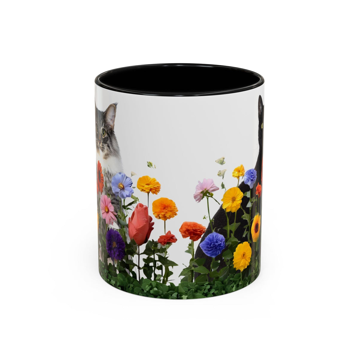 Floral Cats Coffee Mug - 11 oz/15 oz - Drinkware, Coffee Mugs - EpiAl's Shop