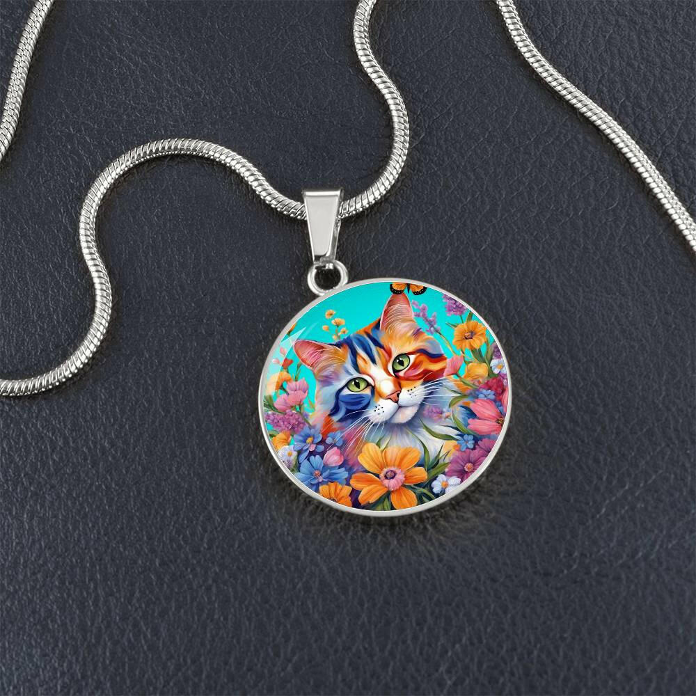 Flower Power Kitty Necklace - Jewelry - Epileptic Al’s Shop