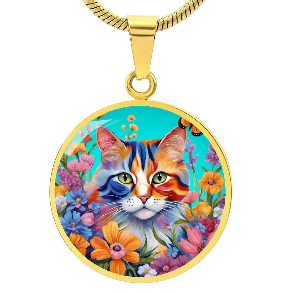 Flower Power Kitty Necklace - Jewelry - Epileptic Al’s Shop