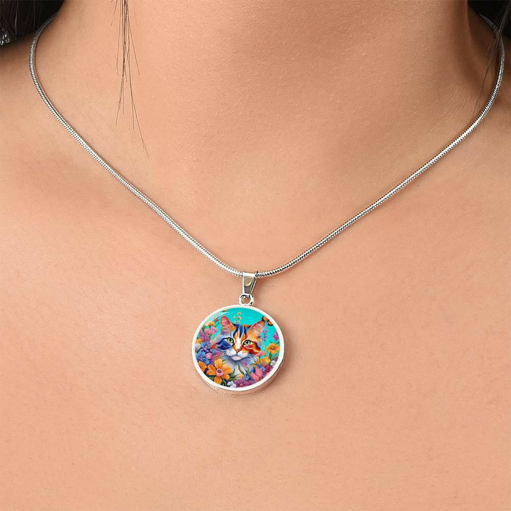 Flower Power Kitty Necklace - Jewelry - Epileptic Al’s Shop