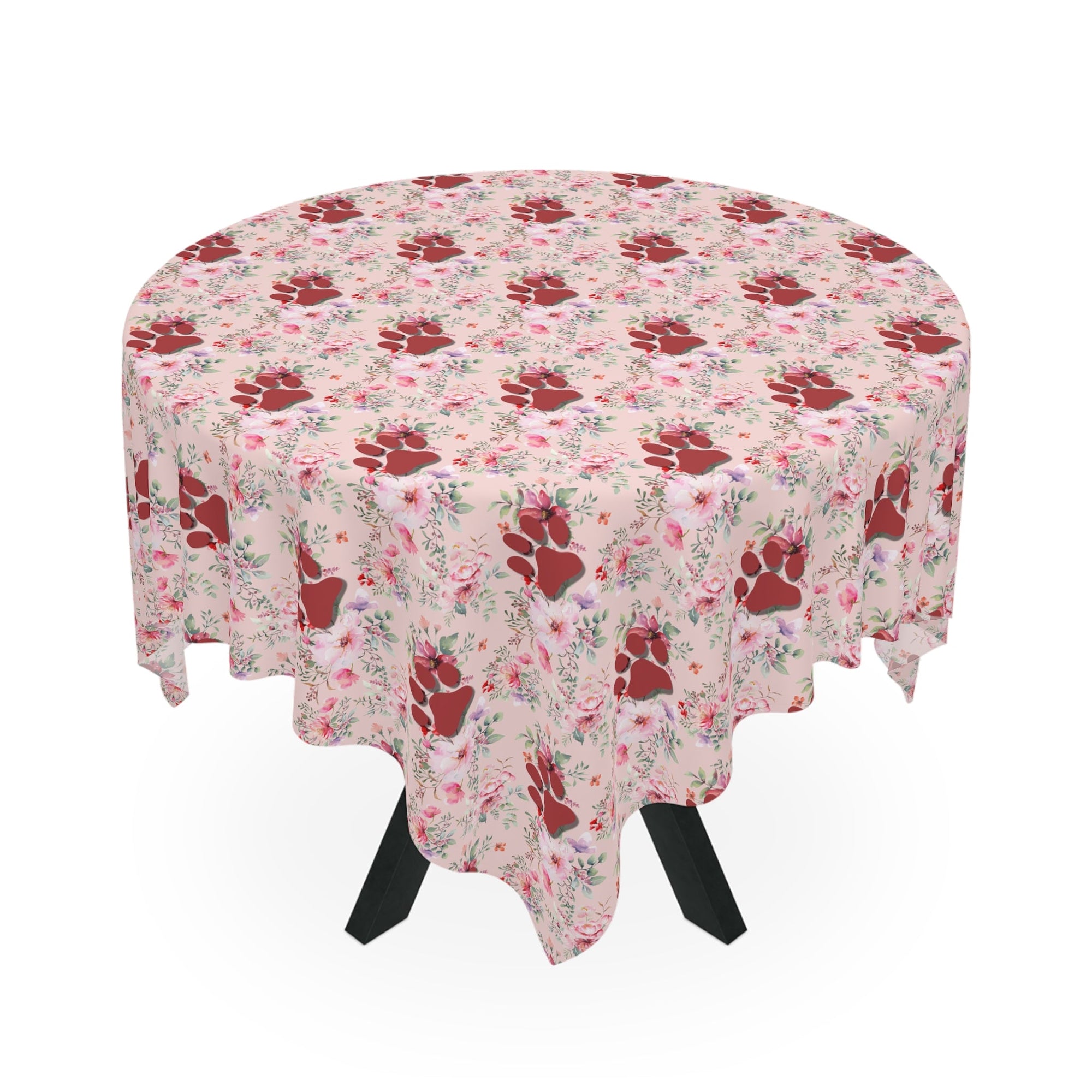 Flowered Paws Tablecloth - Home Decor - Epileptic Al’s Shop