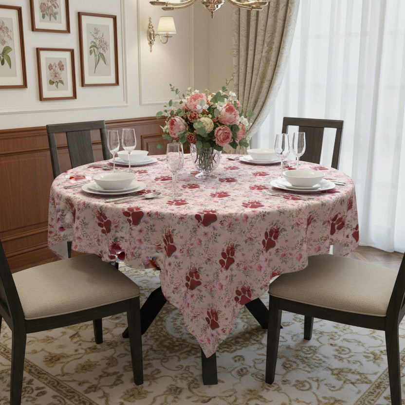 Flowered Paws Tablecloth - Home Decor - Epileptic Al’s Shop