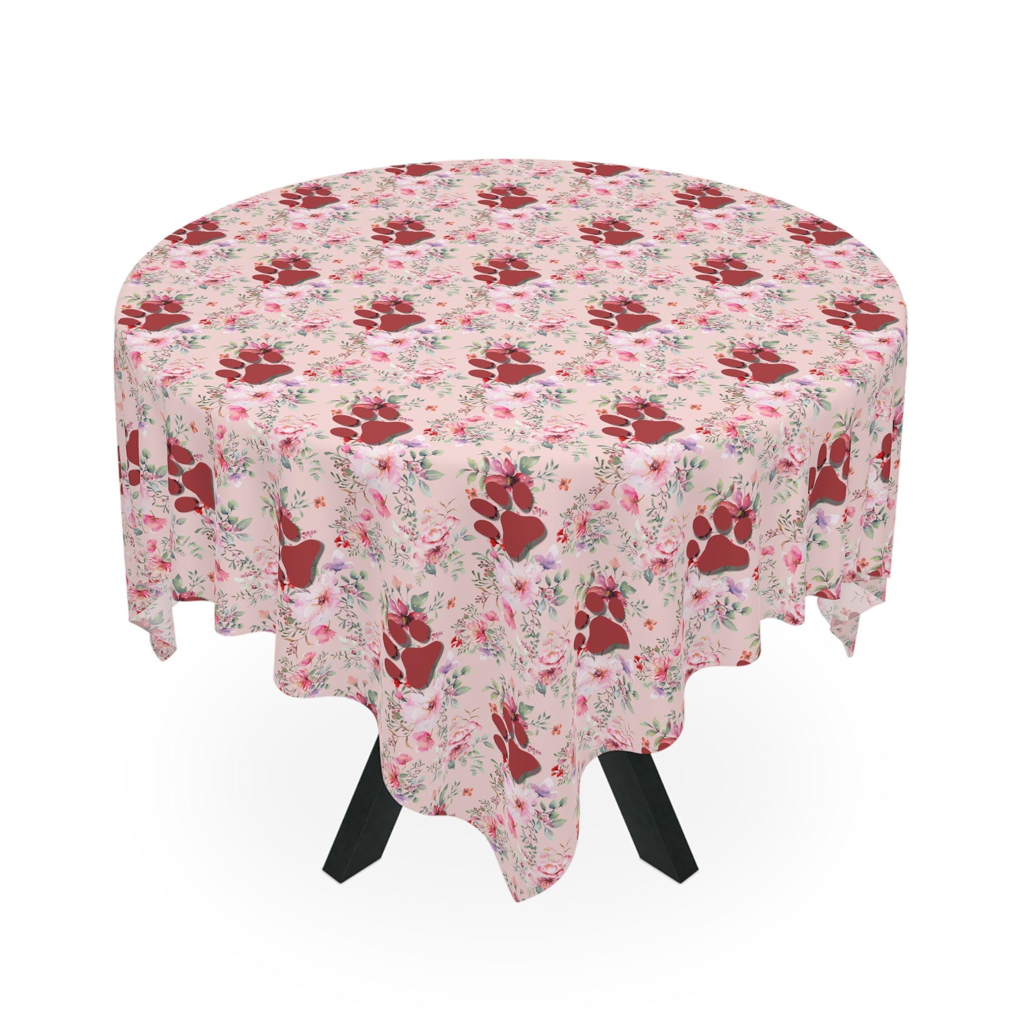 Flowered Paws Tablecloth - Home Decor - Epileptic Al’s Shop