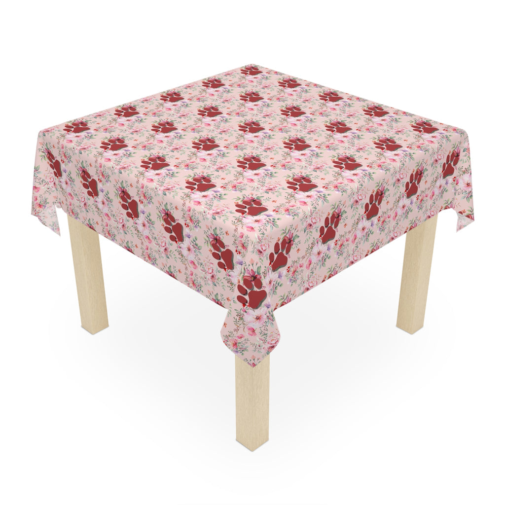 Flowered Paws Tablecloth - Home Decor - Epileptic Al’s Shop