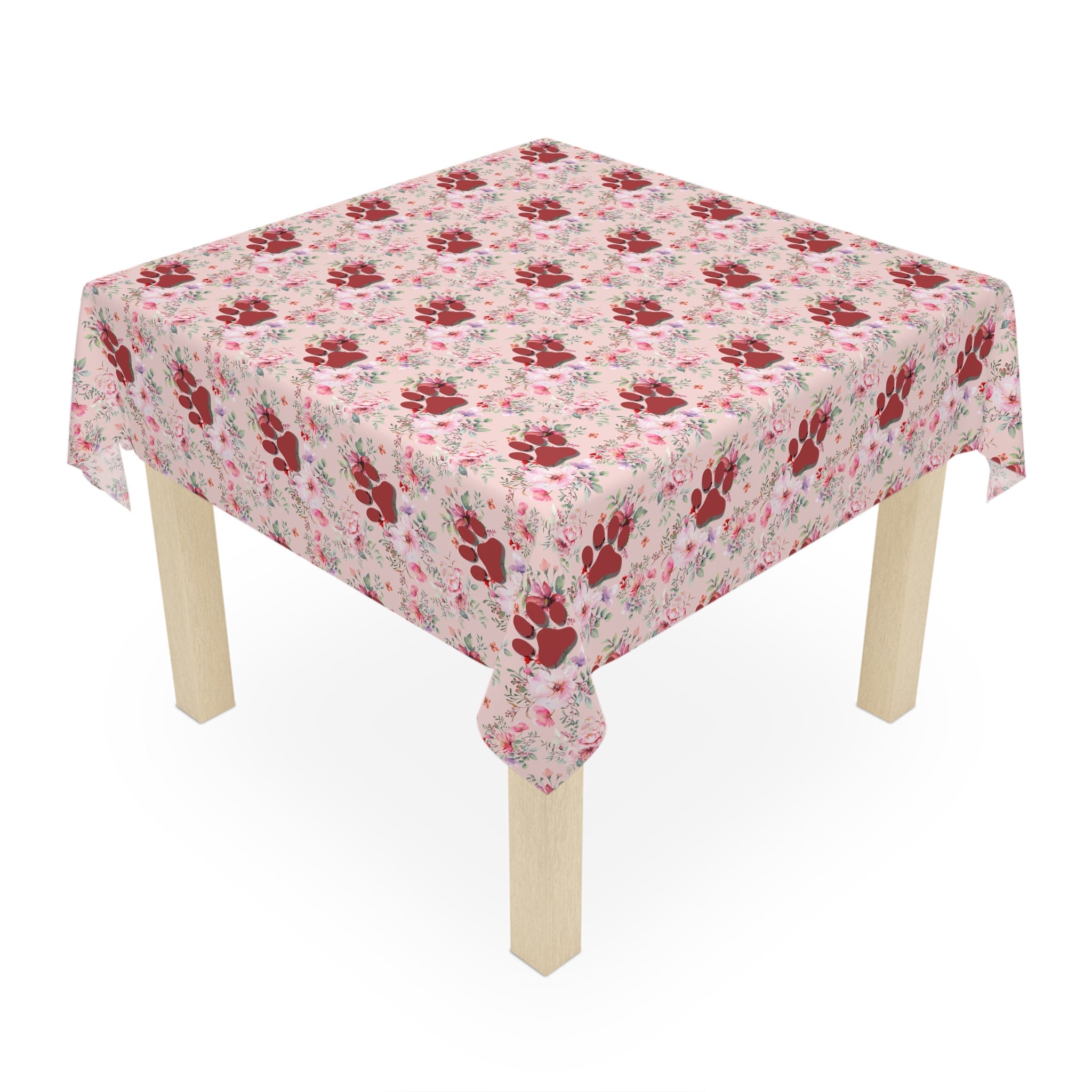 Flowered Paws Tablecloth - Home Decor - Epileptic Al’s Shop