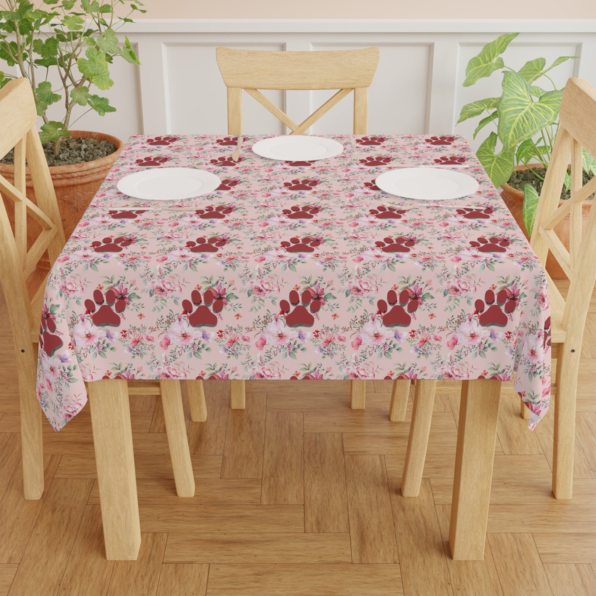 Flowered Paws Tablecloth - Home Decor - Epileptic Al’s Shop
