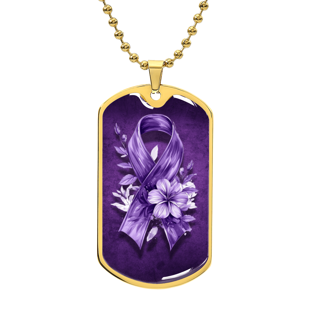 Flowery Purple Ribbon Pendant Necklace - Jewelry, Necklaces - EpiAl's Shop