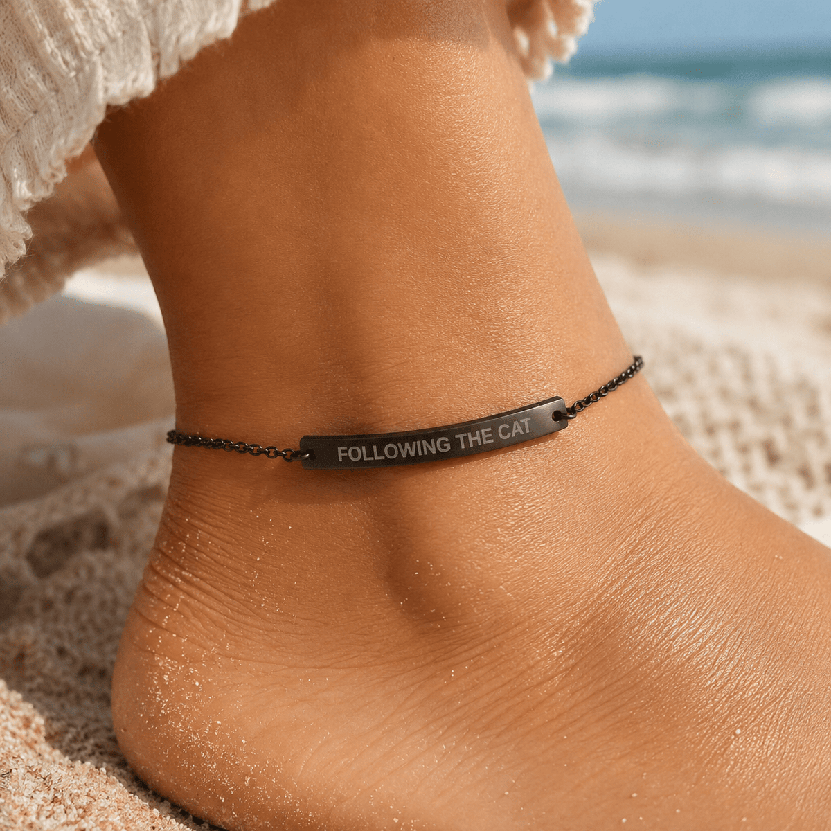 Following the Cat Anklet | Funny Cat Lover Anklet - Jewelry, Anklets - EpiAl's Shop