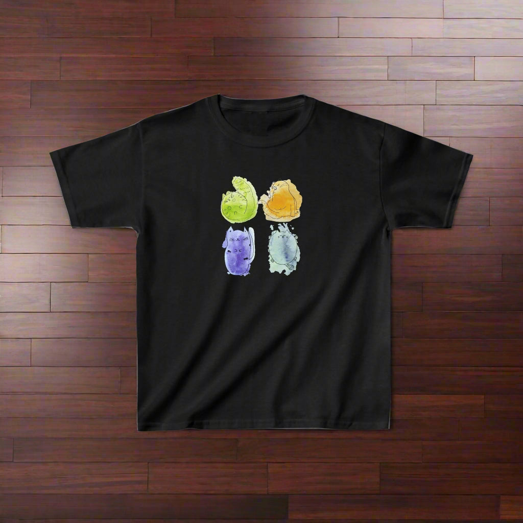 Four Kitties Kids Heavy Cotton™ Tee - Kids clothes - Epileptic Al’s Shop