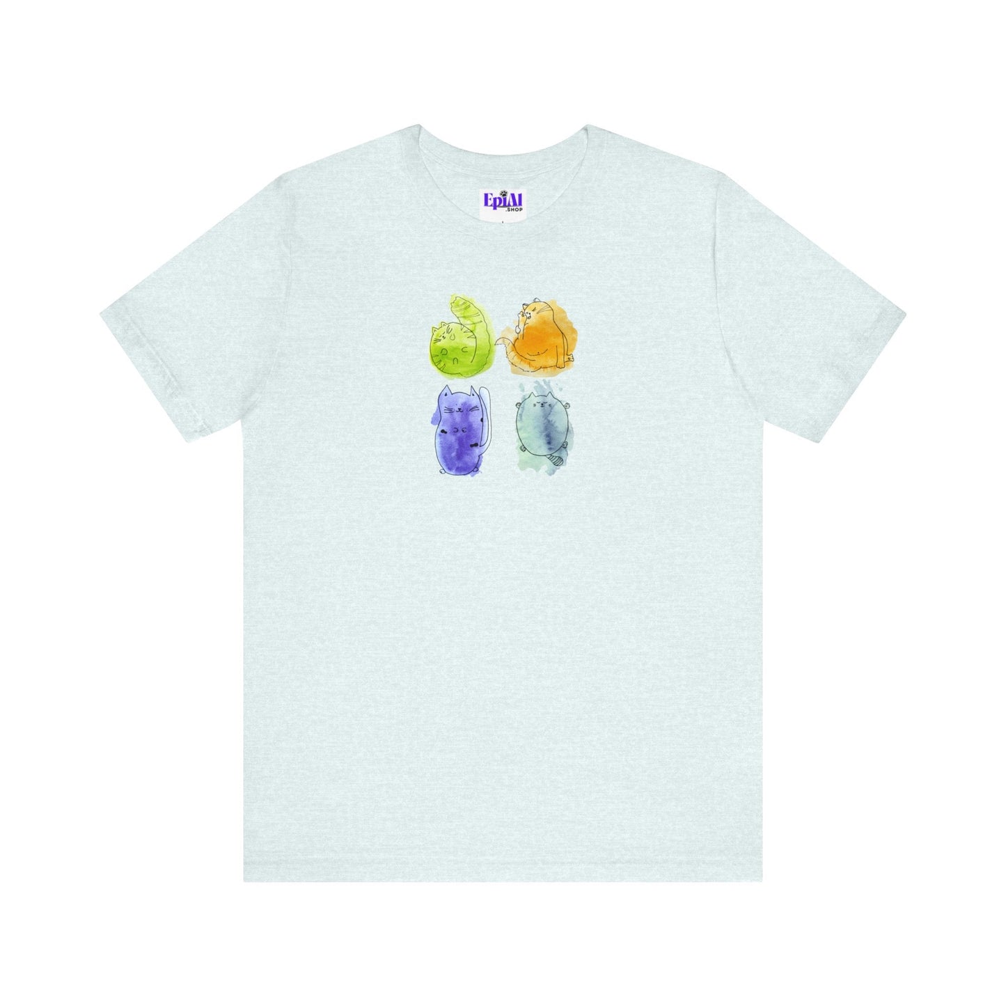 Four Kitties Unisex Jersey Short Sleeve Tee - T - Shirt - Epileptic Al’s Shop