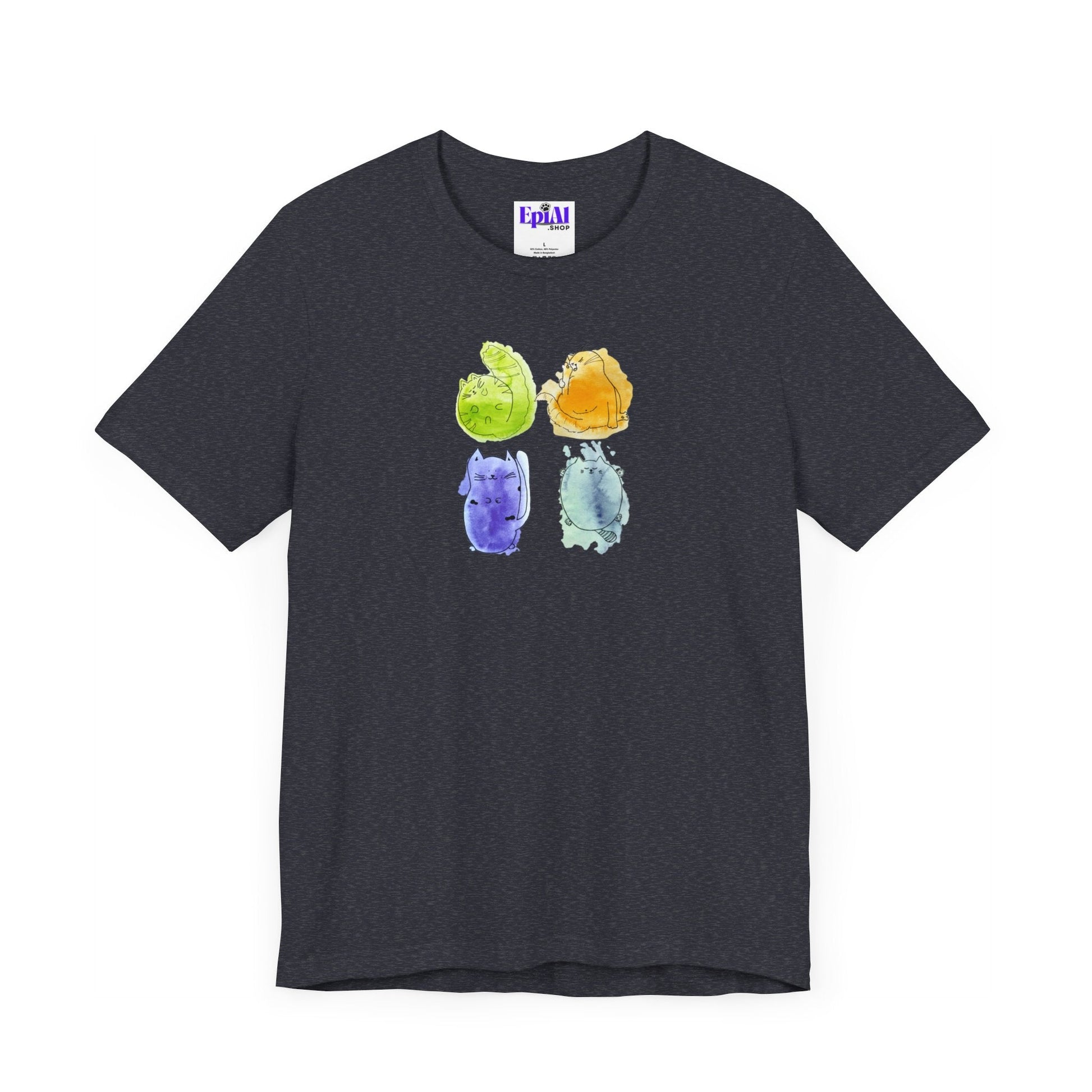 Four Kitties Unisex Jersey Short Sleeve Tee - T - Shirt - Epileptic Al’s Shop
