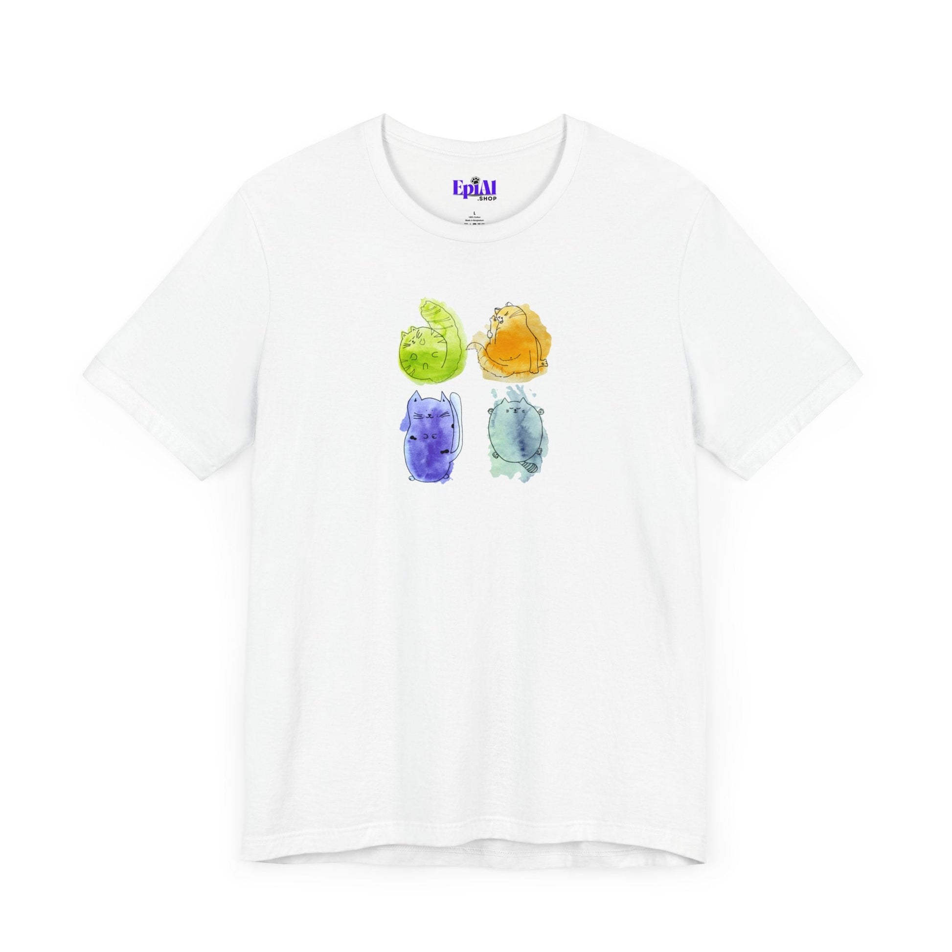 Four Kitties Unisex Jersey Short Sleeve Tee - T - Shirt - Epileptic Al’s Shop