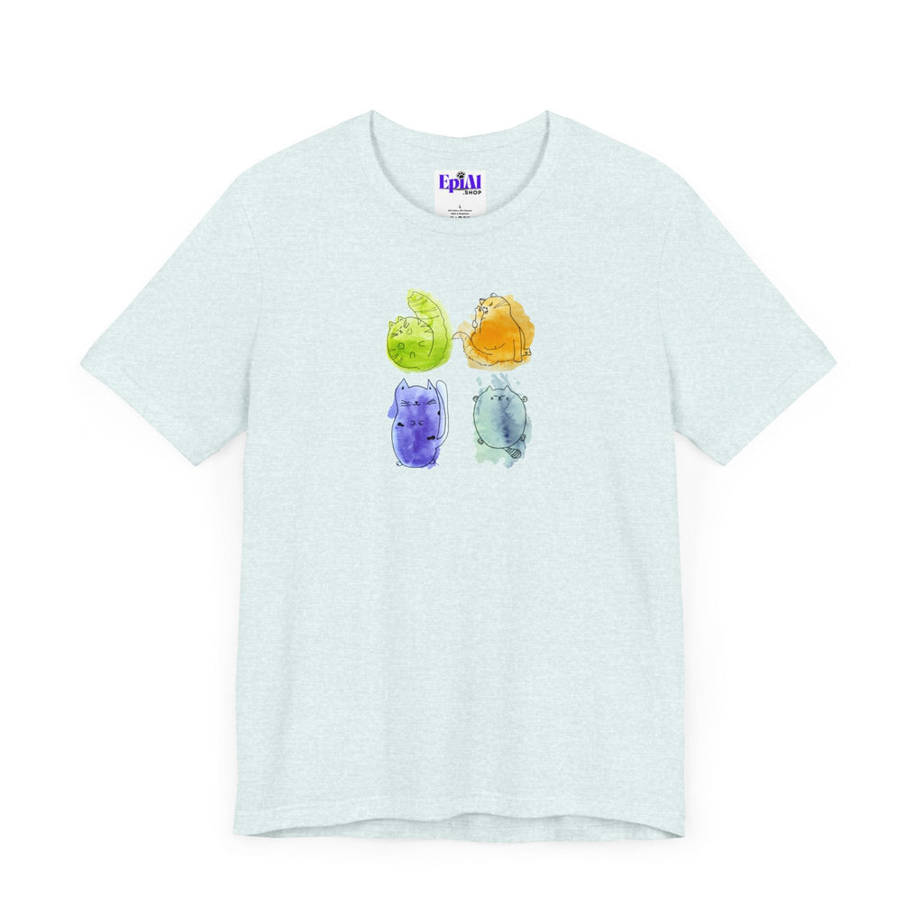 Four Kitties Unisex Jersey Short Sleeve Tee - T - Shirt - Epileptic Al’s Shop