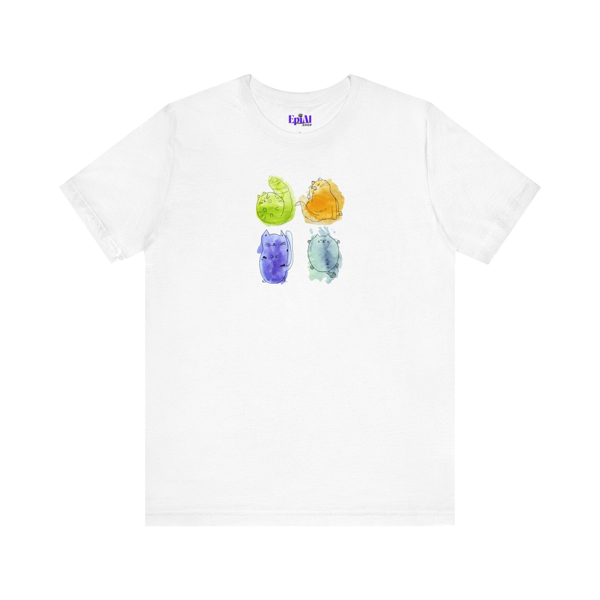 Four Kitties Unisex Jersey Short Sleeve Tee - T - Shirt - Epileptic Al’s Shop