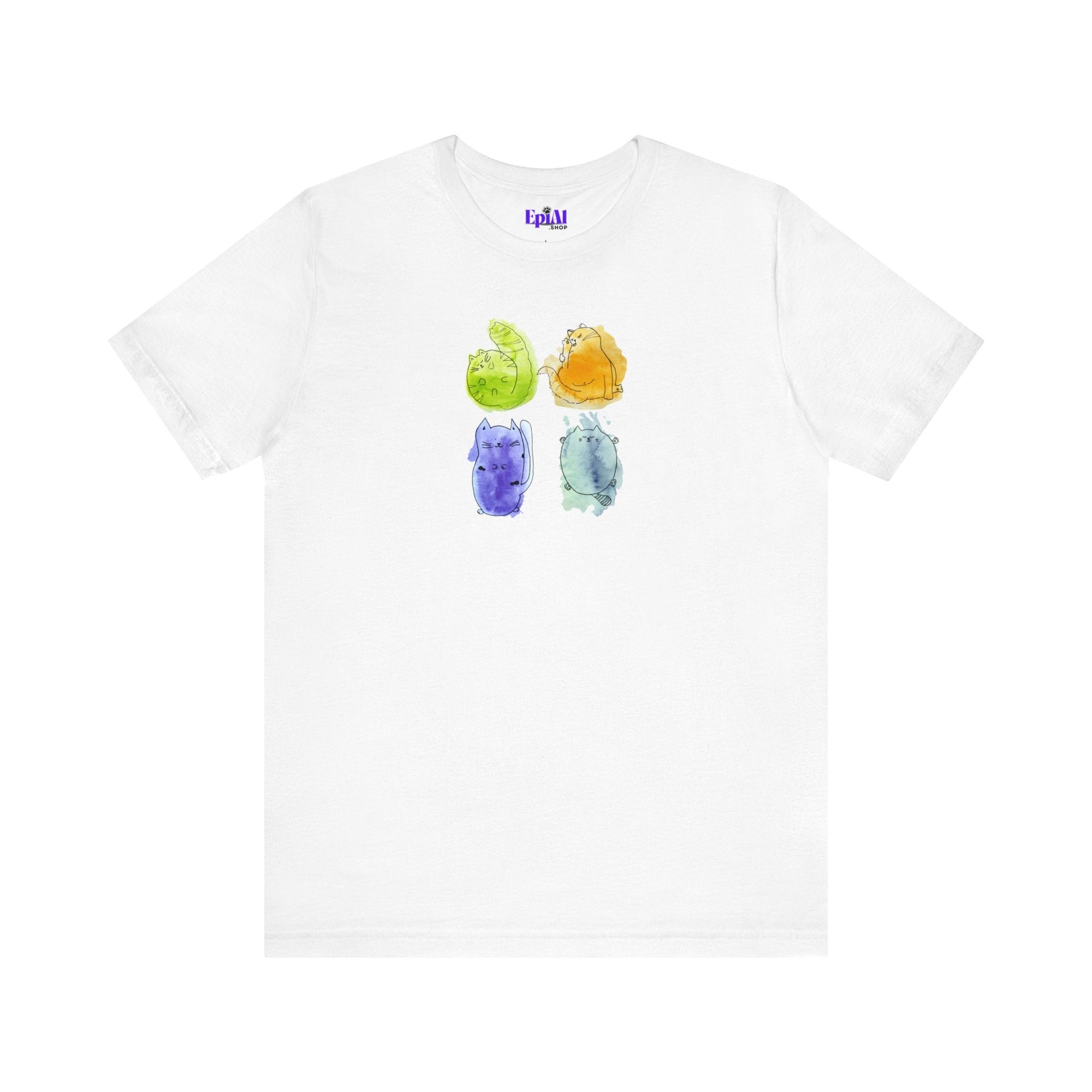 Four Kitties Unisex Jersey Short Sleeve Tee - T - Shirt - Epileptic Al’s Shop