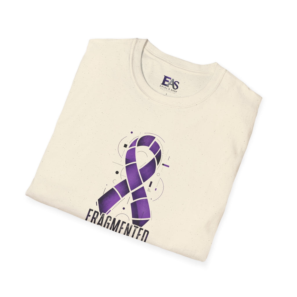 Fragmented, Not Broken Epilepsy Awareness T-Shirt | Purple Ribbon Unisex Graphic Tee - Clothing, Women, T-Shirts - EpiAl's Shop