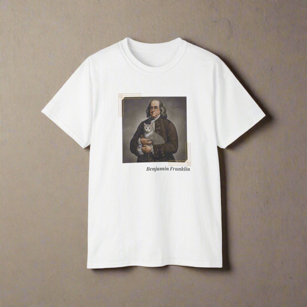 Franklin Cat Unisex Ultra Cotton Tee - T - Shirt - Epileptic Al’s Shop