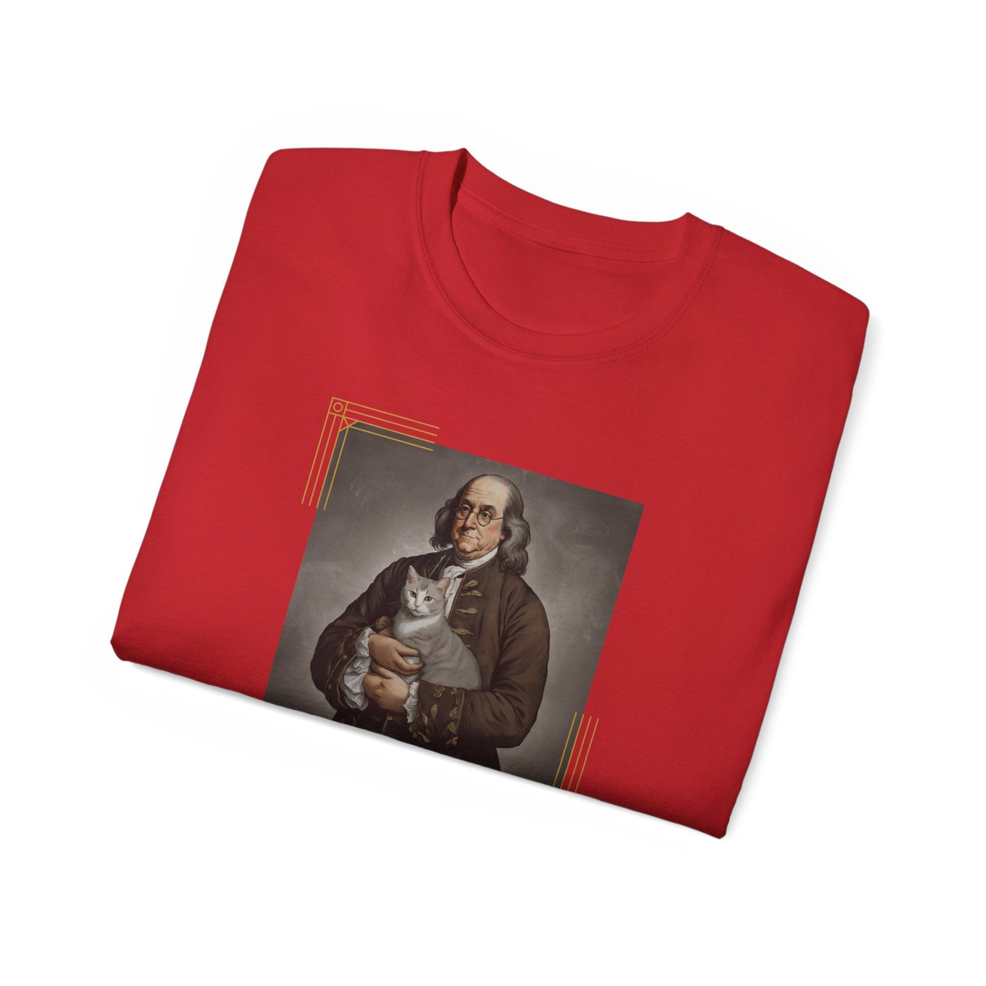 Franklin Cat Unisex Ultra Cotton Tee - T - Shirt - Epileptic Al’s Shop