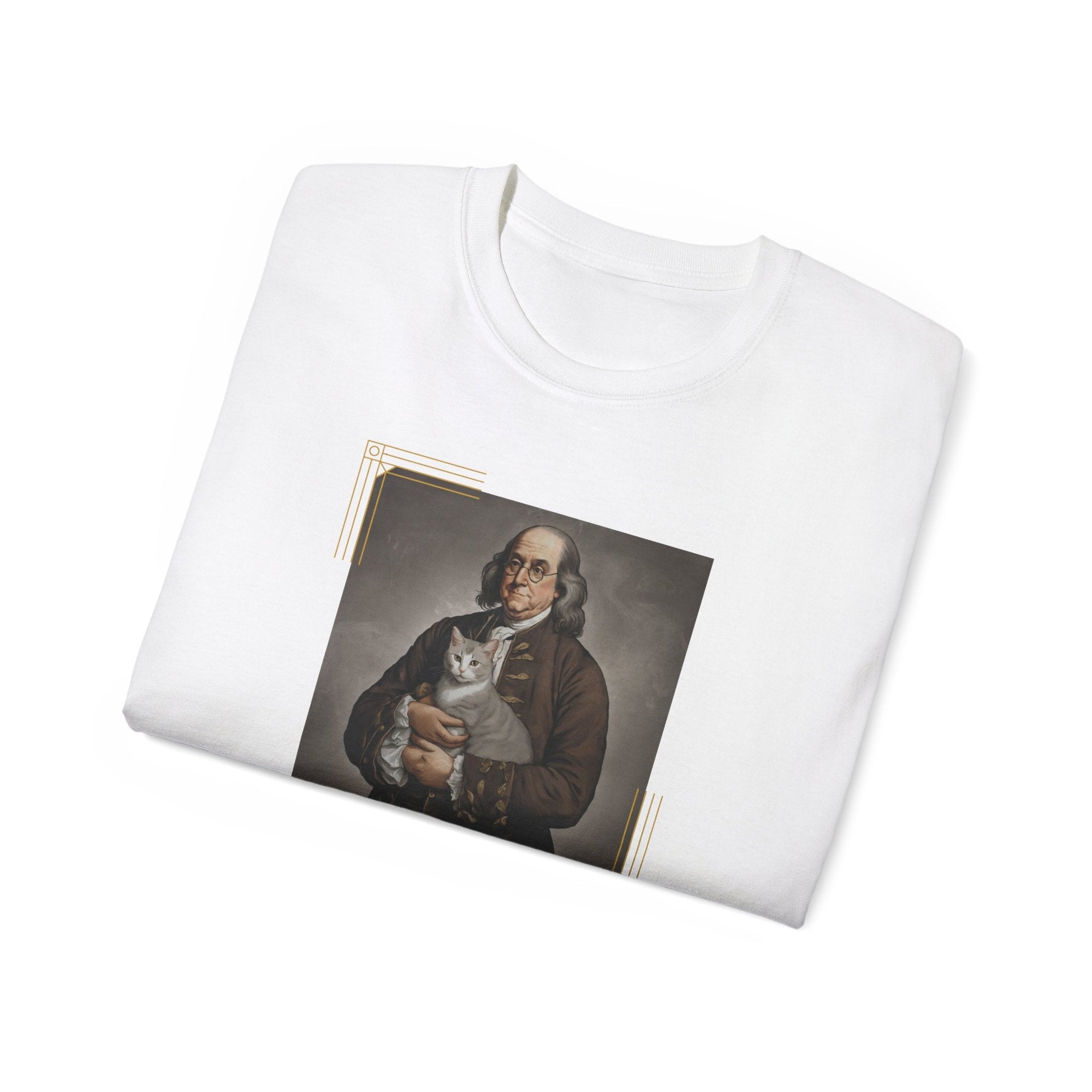 Franklin Cat Unisex Ultra Cotton Tee - T - Shirt - Epileptic Al’s Shop