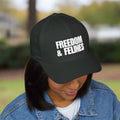 Freedom & Felines Camo Cap - Structured Embroidered Hat for Cat Lovers - Hats, Baseball & Trucker - EpiAl's Shop