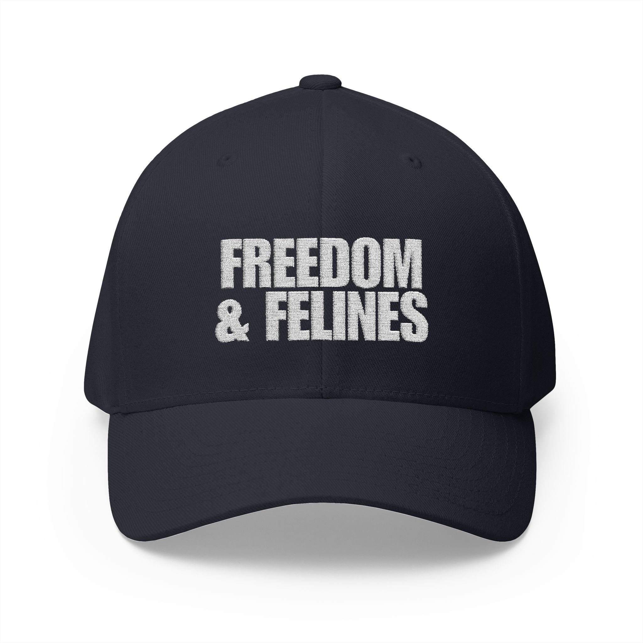 Freedom & Felines Camo Cap - Structured Embroidered Hat for Cat Lovers - Hats, Baseball & Trucker - EpiAl's Shop