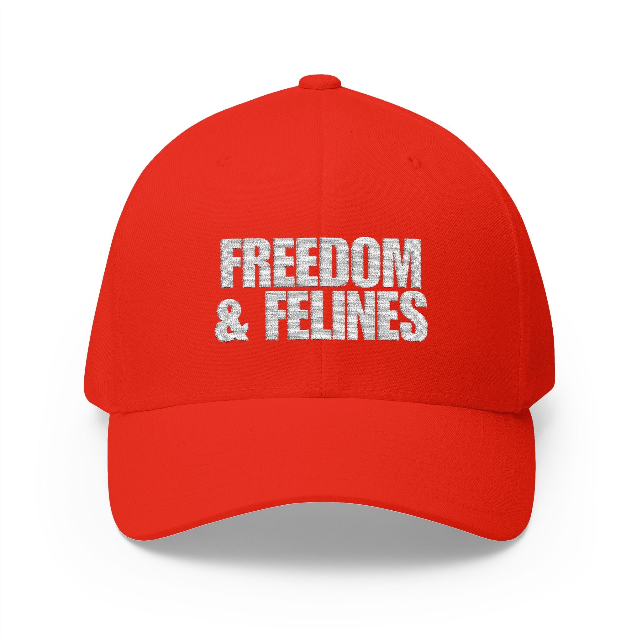 Freedom & Felines Camo Cap - Structured Embroidered Hat for Cat Lovers - Hats, Baseball & Trucker - EpiAl's Shop