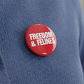 Freedom & Felines Pin Buttons - Fun Cat Lover Accessories - Collectibles, Pinback Buttons - EpiAl's Shop