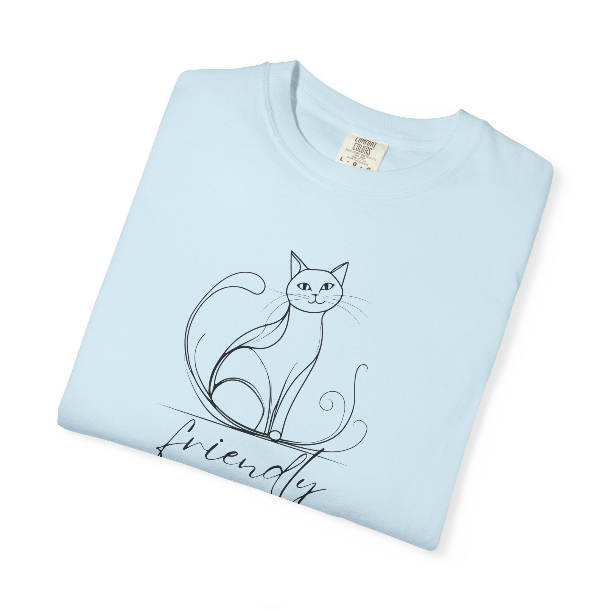 Friendly Cat Lover's Unisex Garment - Dyed T-Shirt - Clothing, T-shirts - EpiAl's Shop