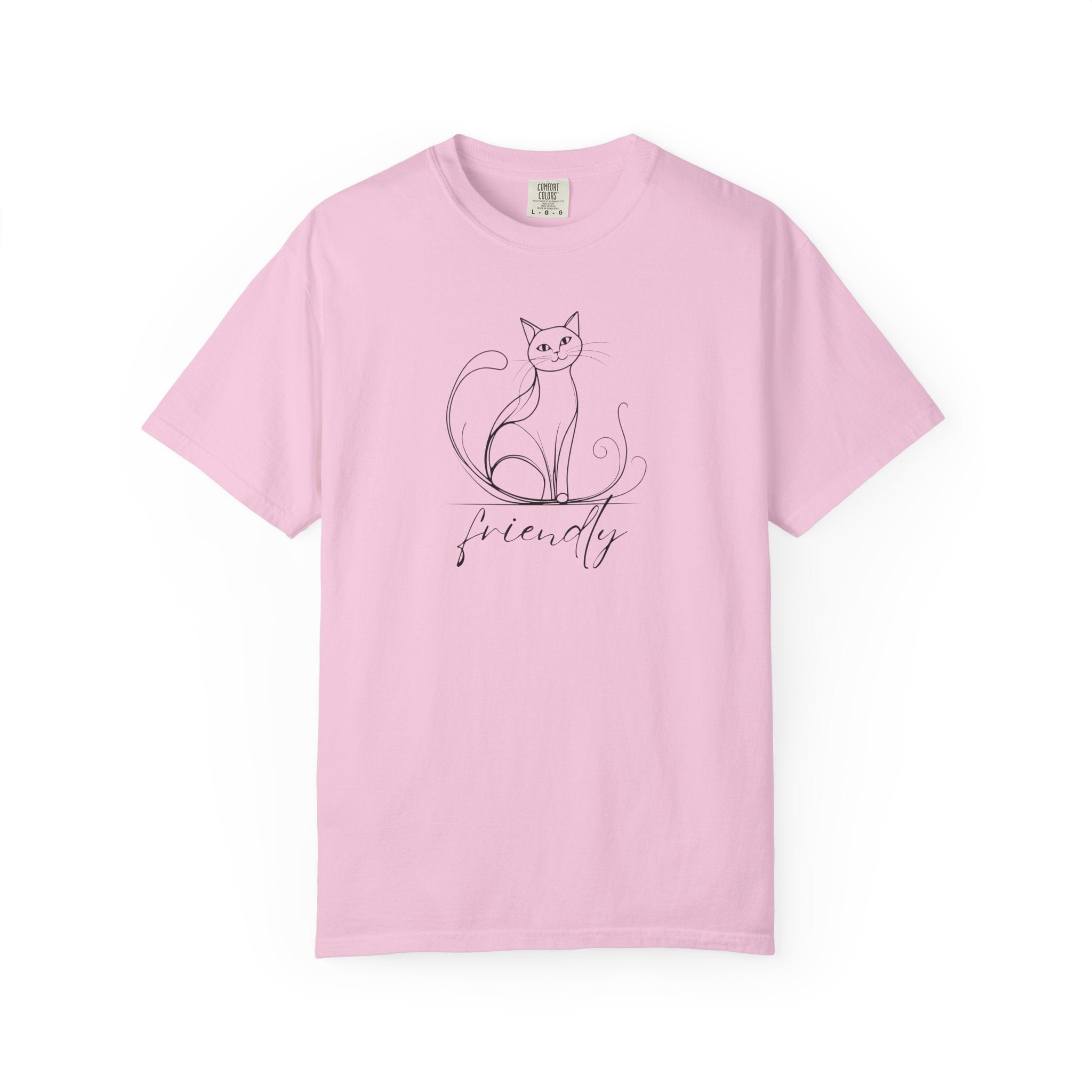 Friendly Cat Lover's Unisex Garment - Dyed T-Shirt - Clothing, T-shirts - EpiAl's Shop