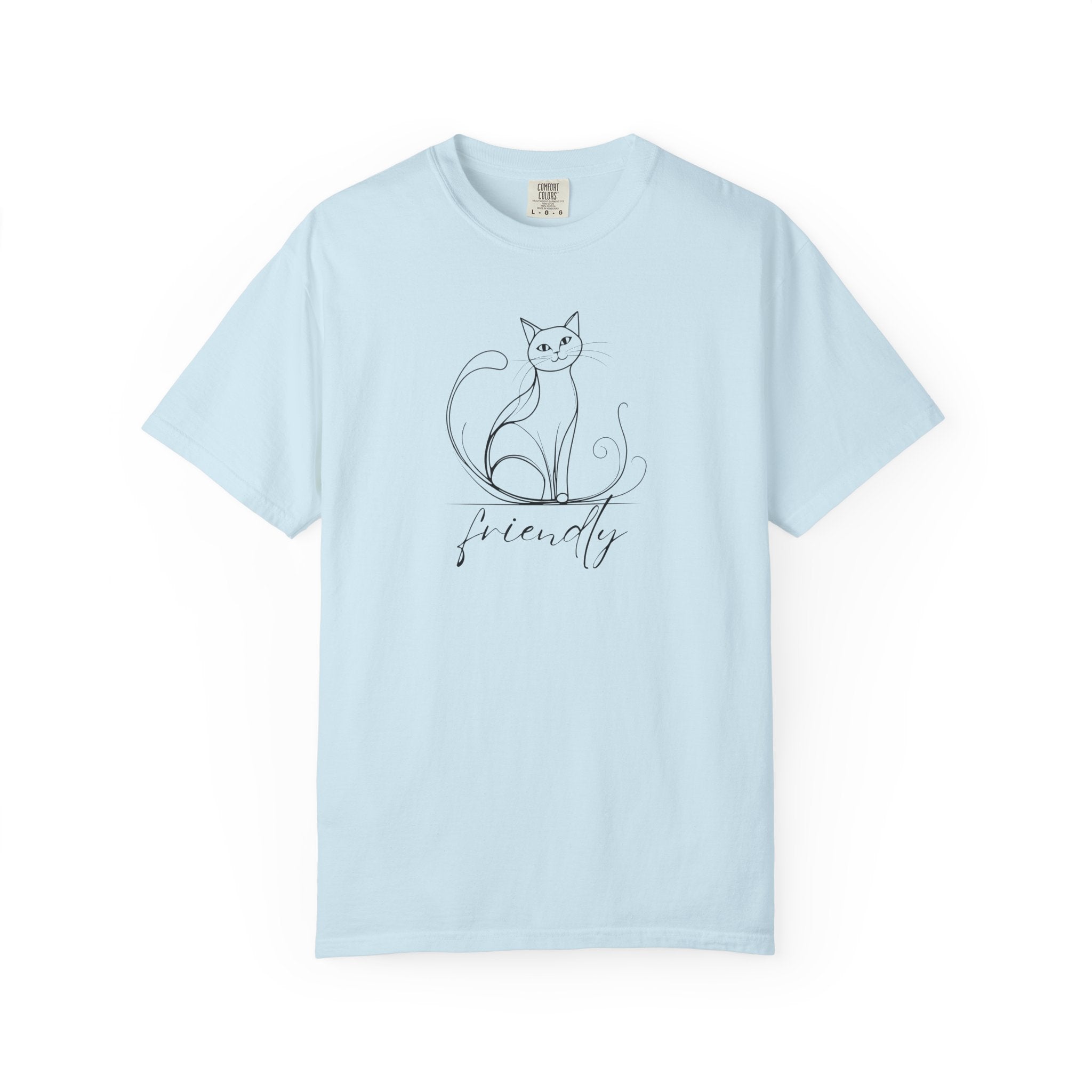 Friendly Cat Lover's Unisex Garment - Dyed T-Shirt - Clothing, T-shirts - EpiAl's Shop