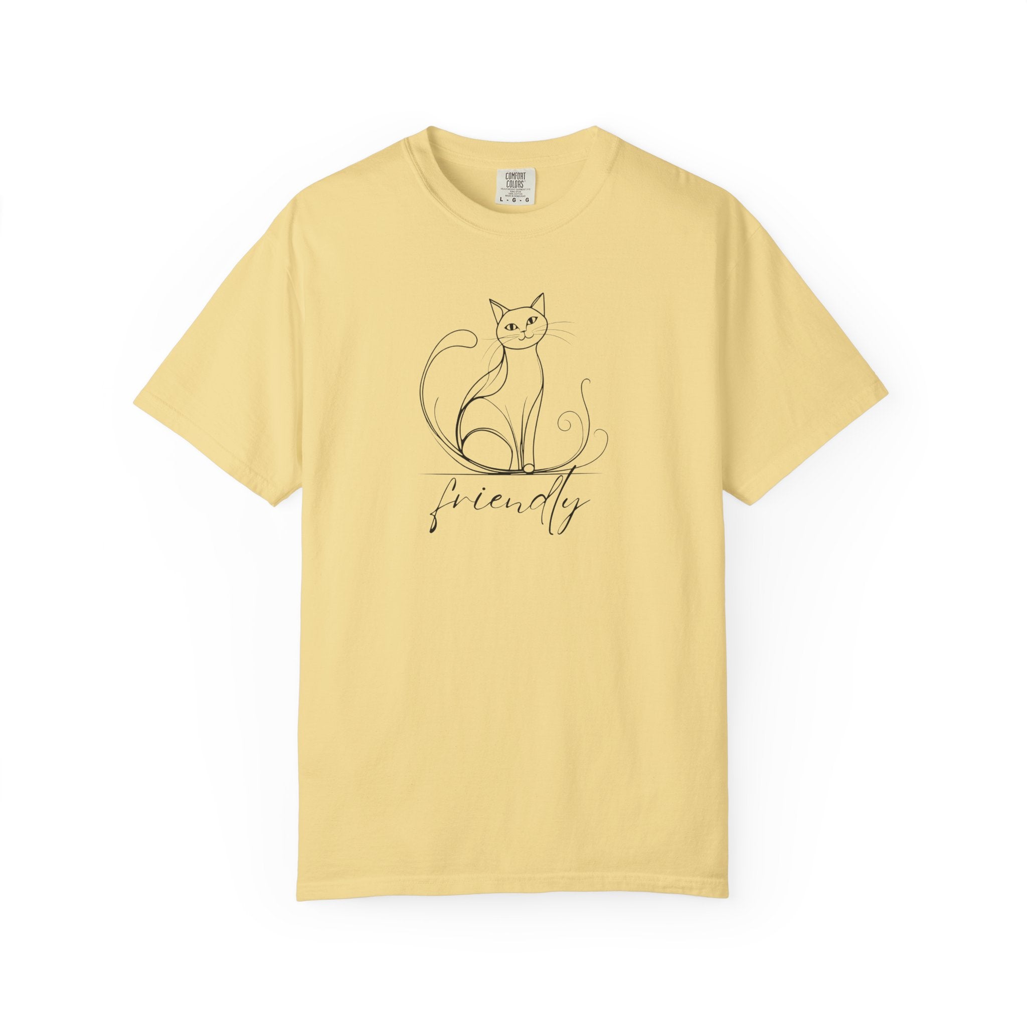 Friendly Cat Lover's Unisex Garment - Dyed T-Shirt - Clothing, T-shirts - EpiAl's Shop
