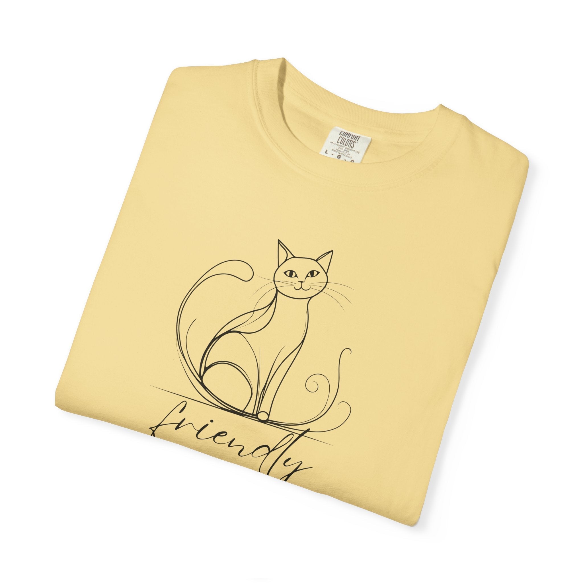 Friendly Cat Lover's Unisex Garment - Dyed T-Shirt - Clothing, T-shirts - EpiAl's Shop