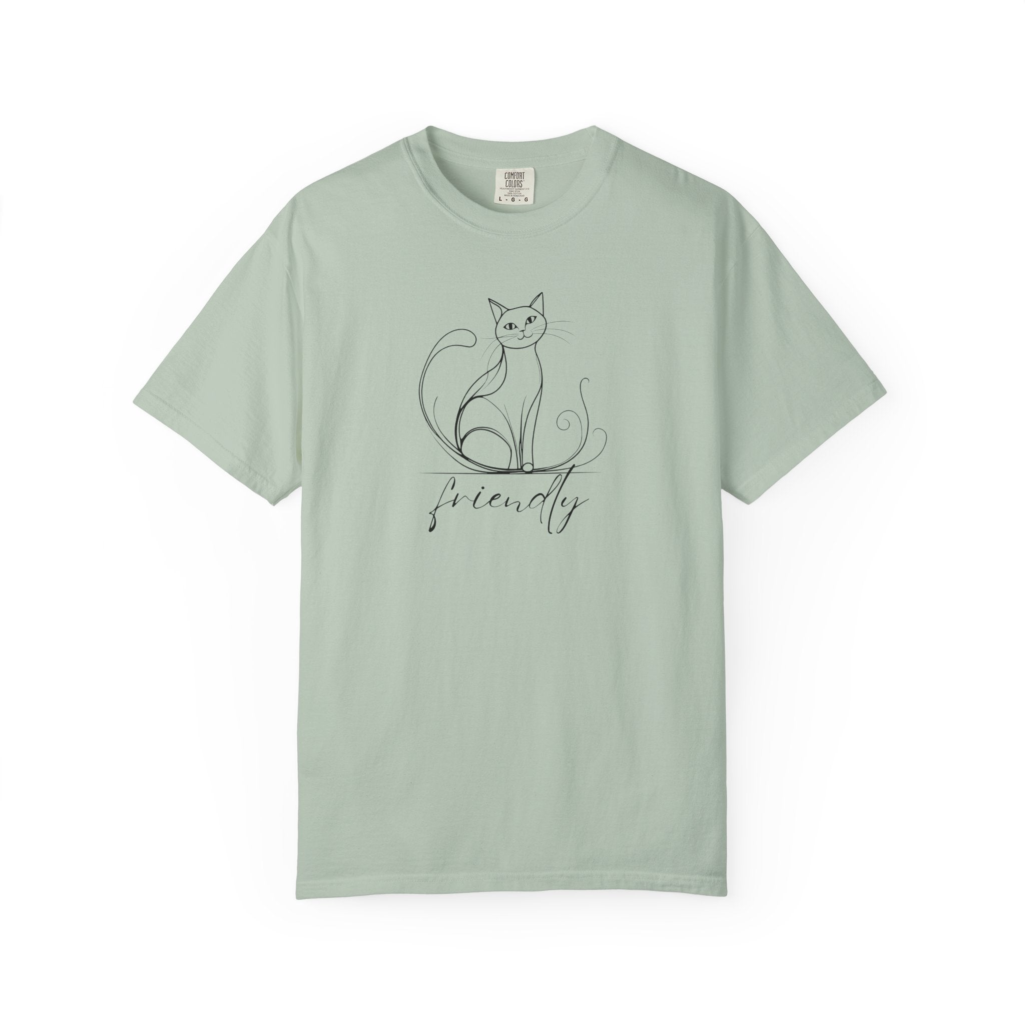 Friendly Cat Lover's Unisex Garment - Dyed T-Shirt - Clothing, T-shirts - EpiAl's Shop