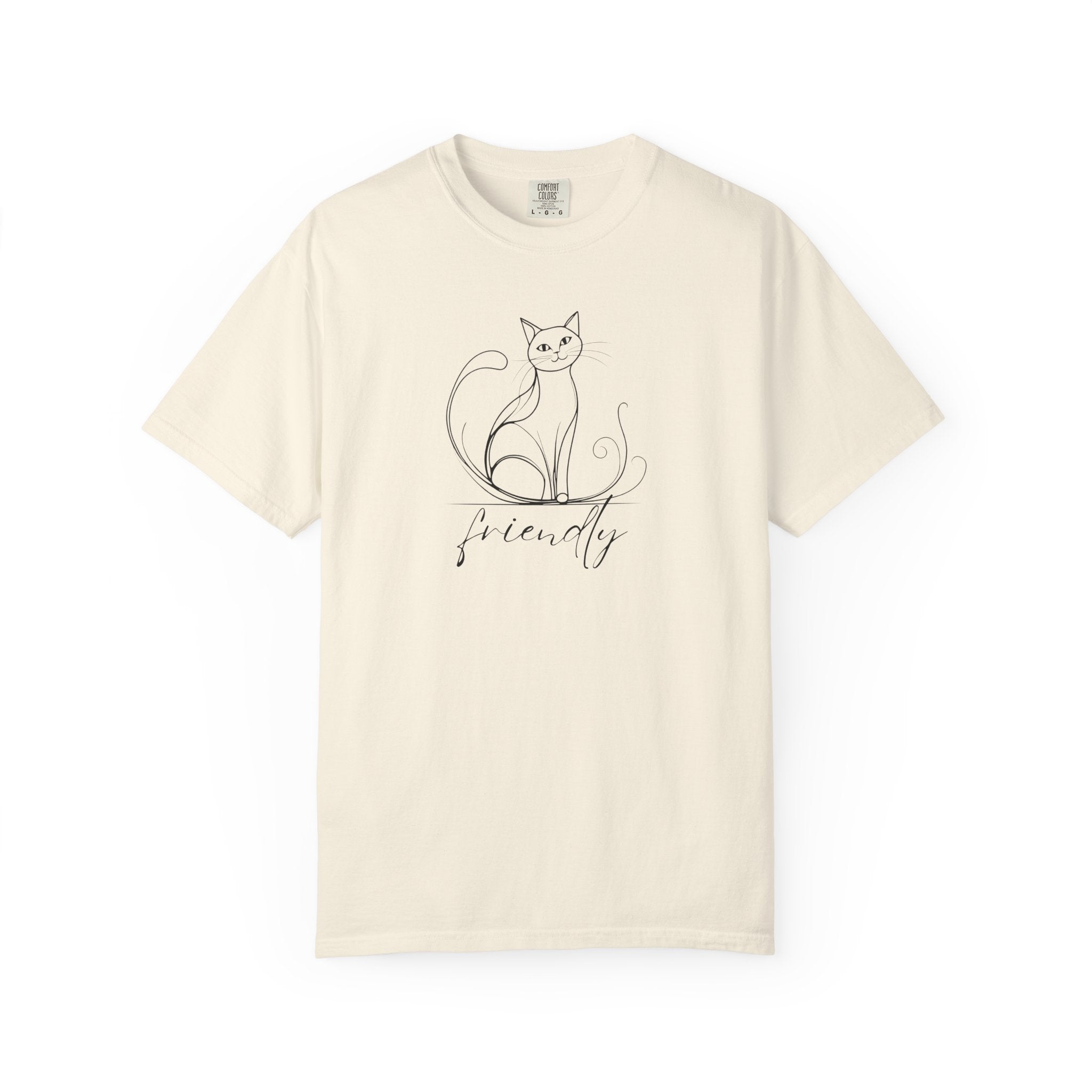 Friendly Cat Lover's Unisex Garment - Dyed T-Shirt - Clothing, T-shirts - EpiAl's Shop