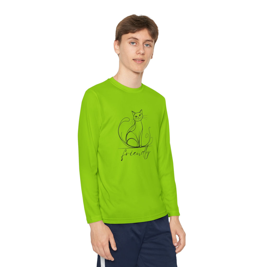 Friendly Cat Youth Long Sleeve Tee - Clothing, Kids & Infants - EpiAl's Shop