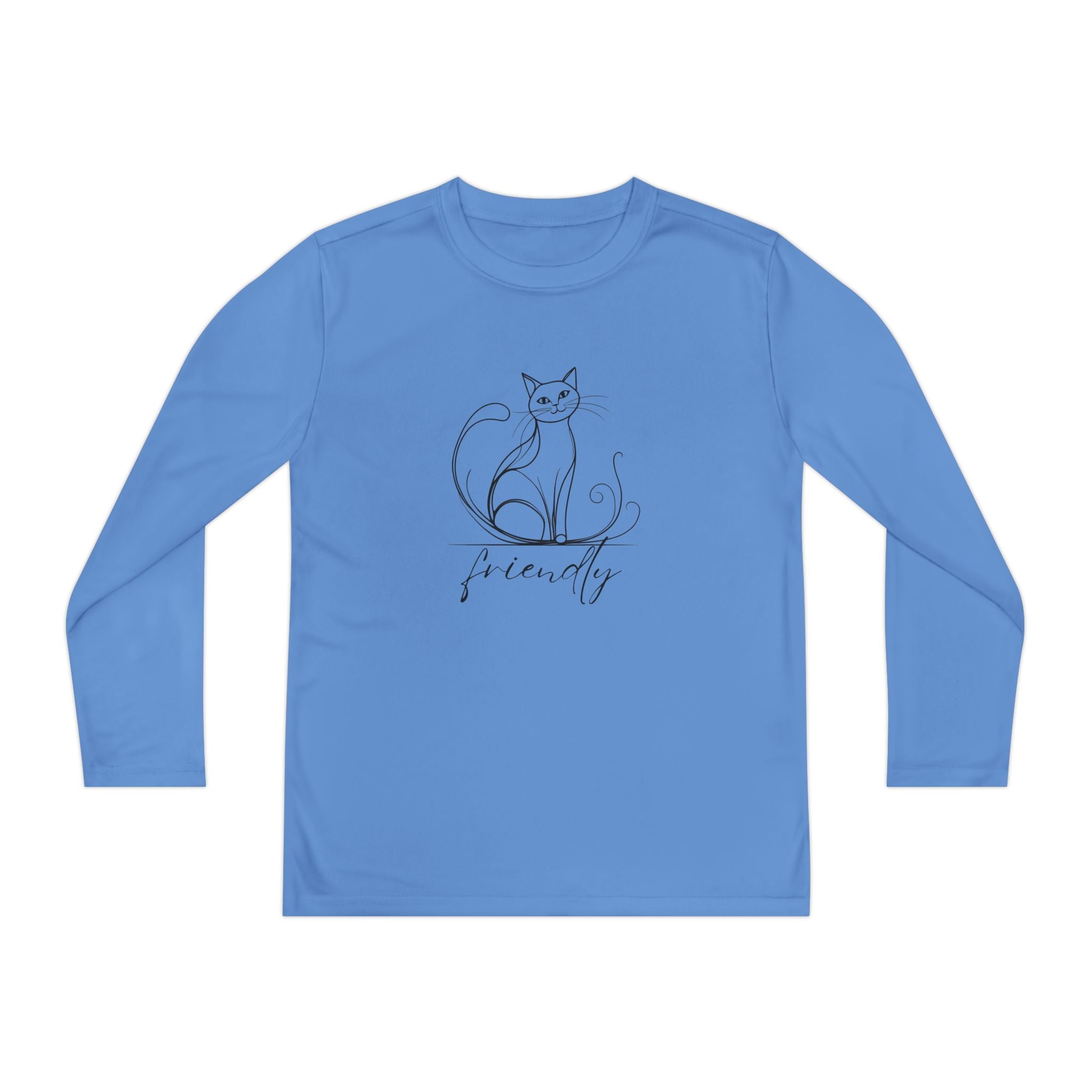 Friendly Cat Youth Long Sleeve Tee - Clothing, Kids & Infants - EpiAl's Shop
