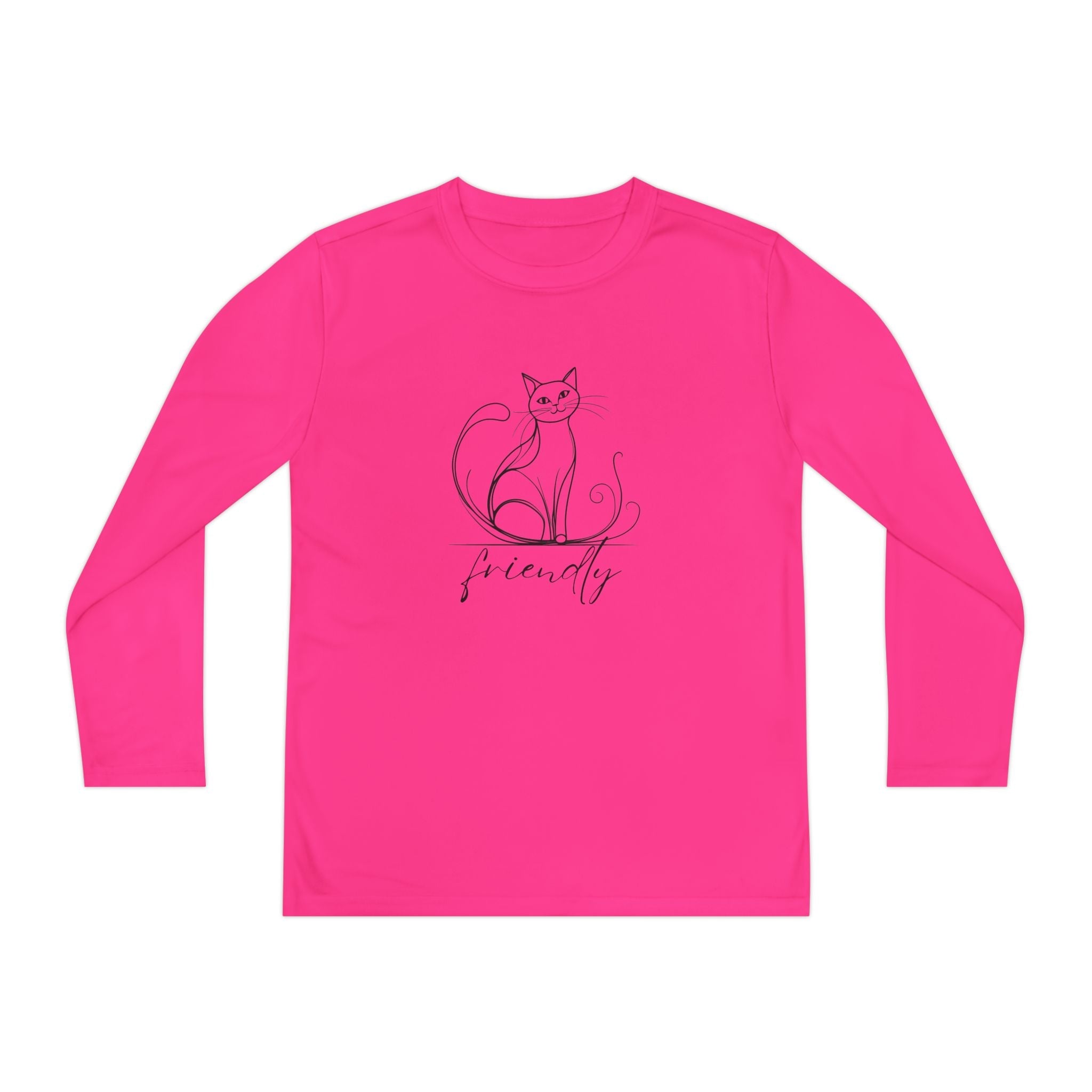 Friendly Cat Youth Long Sleeve Tee - Clothing, Kids & Infants - EpiAl's Shop